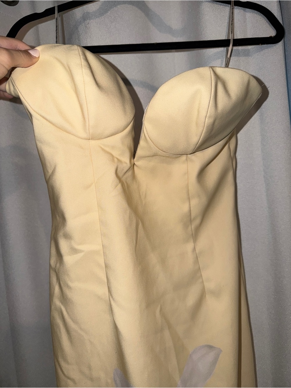 Katie May Ursula Yellow Strapless Floral Gown - Picture 10 of 15
